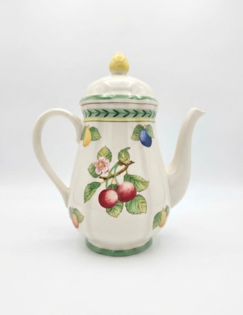 Villeroy & Boch French Garden Coffee Pot Fleurence Lid 5 Cup Large Vintage